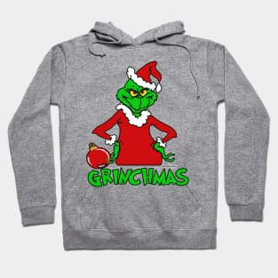 grinchmas become santa Hoodie